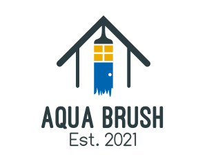 Paint Brush Renovation  logo design