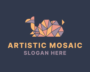 Geometric Camel Mosaic logo
