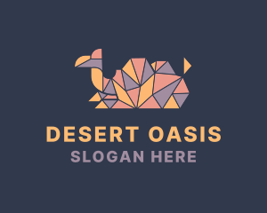 Geometric Camel Mosaic logo