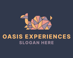 Geometric Camel Mosaic logo