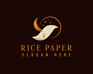 Writing Quill Pen logo design