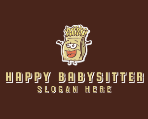 Happy French Fries logo design