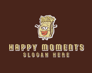 Happy French Fries logo design