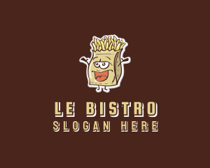 Happy French Fries logo design