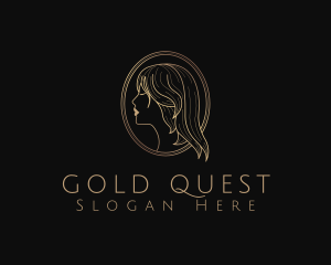 Feminine Gold Fashion logo design