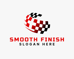 Fast Racing Flag logo design