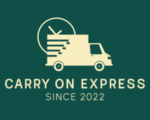 Express Delivery Truck logo design