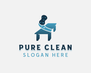 Cleaner Sponge Disinfection logo design