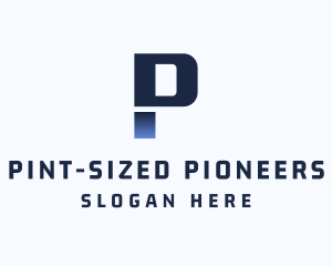 Modern Technology Letter P logo design