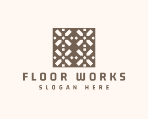 Tile Flooring Pattern logo design