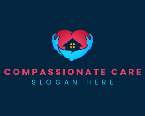 Home Care Heart logo design