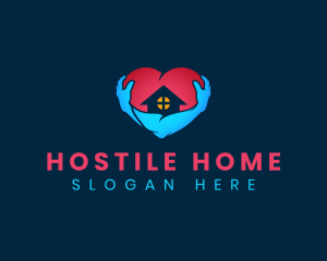 Home Care Heart logo design