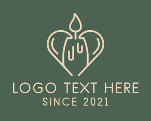 Melting Heart Candle  logo