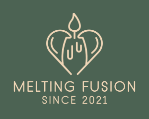 Melting Heart Candle  logo