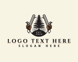 Chainsaw Wood Cutter logo