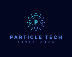 Creative Tech Particle logo design