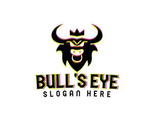 Crown Bull Anaglyph logo