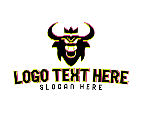 Bull logo example 3