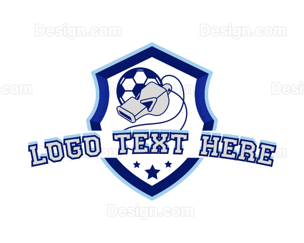 Soccer Whistle Training Logo