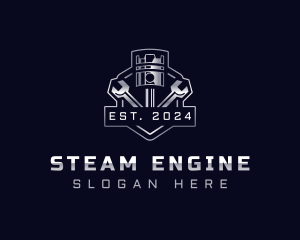 Piston Engine Garage logo design