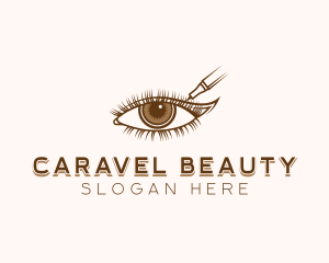 Eyeliner Beauty Cosmetic logo design