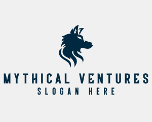 Wild Wolf Animal logo design