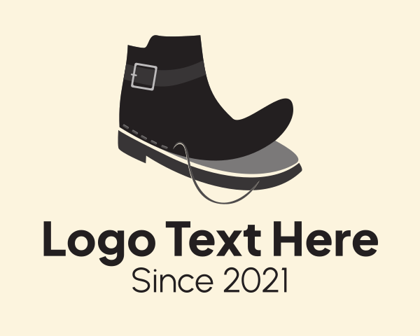 Leather Shoe logo example 3