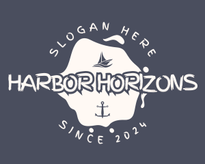 Marine Sailboat Anchor logo