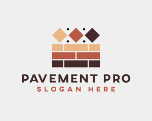 Brick Tile Flooring logo design