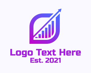 Purple Bar Diagram  logo