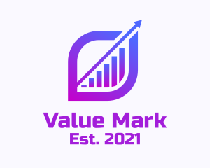 Purple Bar Diagram  logo design