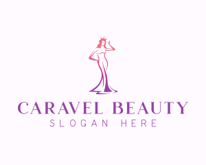 Beauty Pageant Woman logo design