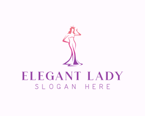 Beauty Pageant Woman logo design