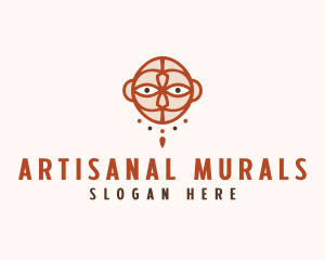 Mayan Ritual Mask  logo design