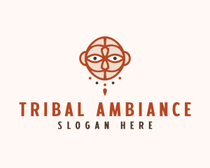 Mayan Ritual Mask  logo design