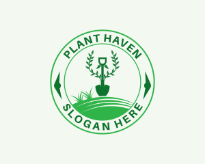 Plant Shovel Landscaping logo design