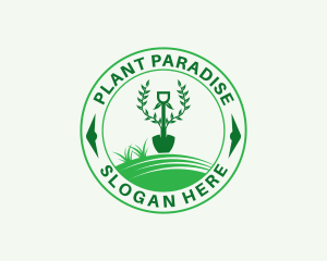 Plant Shovel Landscaping logo design