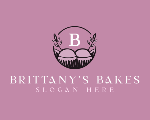 Floral Cupcake Baking logo design