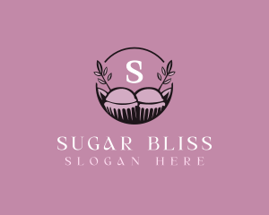 Floral Cupcake Baking logo design