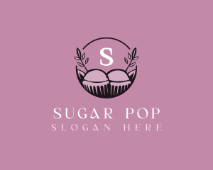 Floral Cupcake Baking logo design