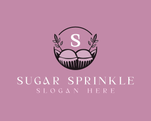 Floral Cupcake Baking logo design