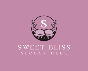 Floral Cupcake Baking logo design