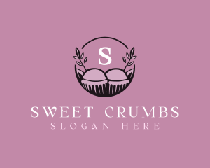 Floral Cupcake Baking logo design