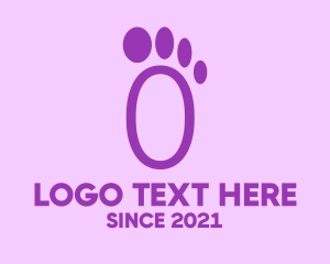 Purple Foot Step logo