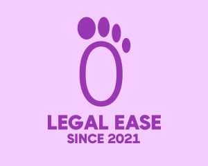 Purple Foot Step logo