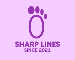 Purple Foot Step logo