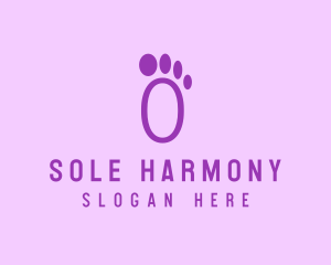 Purple Foot Step logo
