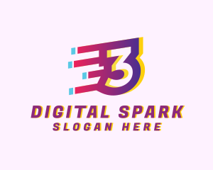 Speedy Number 3 Motion Business logo