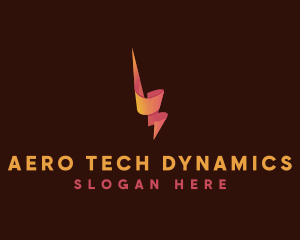 Dynamic Lightning Bolt logo design