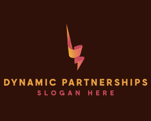 Dynamic Lightning Bolt logo